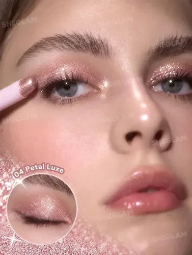 Sheglam Crystal Jelly Glaze Sombra En Barra Iluminador Gel Color Petal luxe