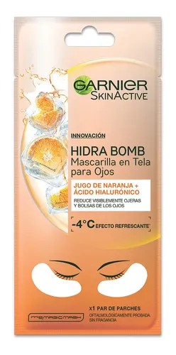 Garnier Skin Active Mascarilla Tela Para Ojos Naranja 1 Par