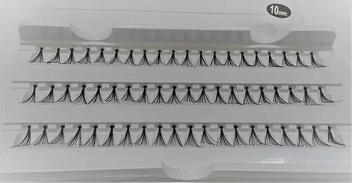 Pestañas Eyelash Postizas Individuales Black X12 Unidades