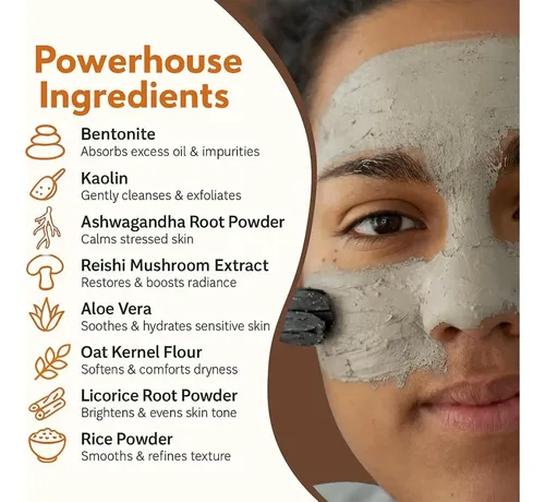 Mascarilla De Arcilla Proseed Con Ashwagandha Y Reishi