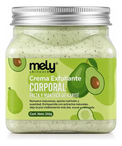 Crema Exfoliante Corporal Mely Pote Cuidado Suave 350g