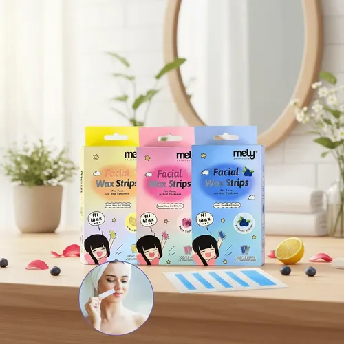 Bandas Depilatorias Facial C/extracto De Frutas Flores 12pcs