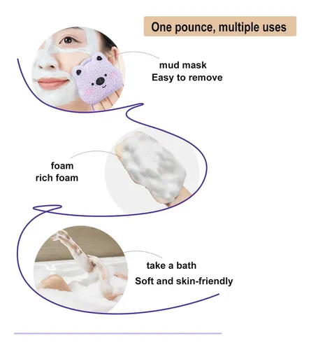 Esponjas Faciales Para Limpieza, Exfoliantes Faciales Reutil