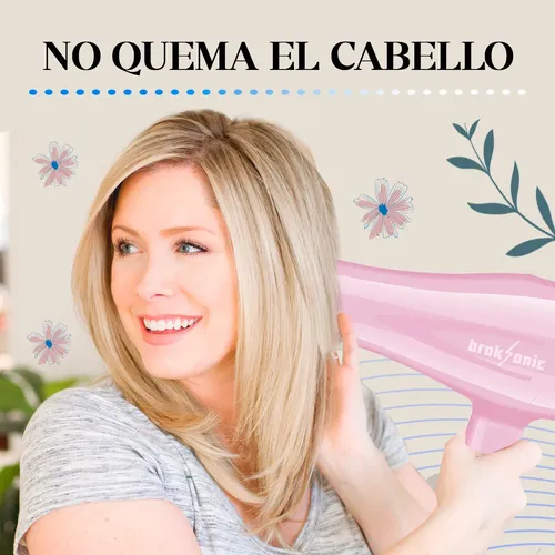 Secador De Pelo Profesional Frio Calor Secado Rápi Broksonic
