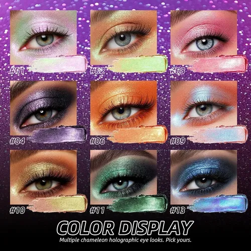 Paleta De Sombra Holográfica Duochrome 04 Purple Smoke