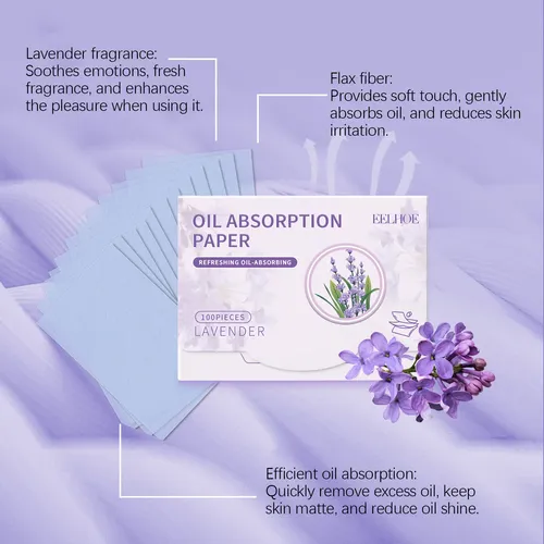 Papel Absorbente De Aceite De Lavanda Romántico