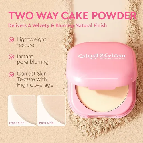 Base De Maquillaje En Polvo De Cobertura Total Glad2glow 00