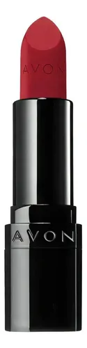 Lápiz Labial 100% Ultra Matte Avon Acabado Mate Color Truest Red