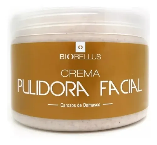 Crema Pulidora Facial Damasco Biobellus X500 Gramos