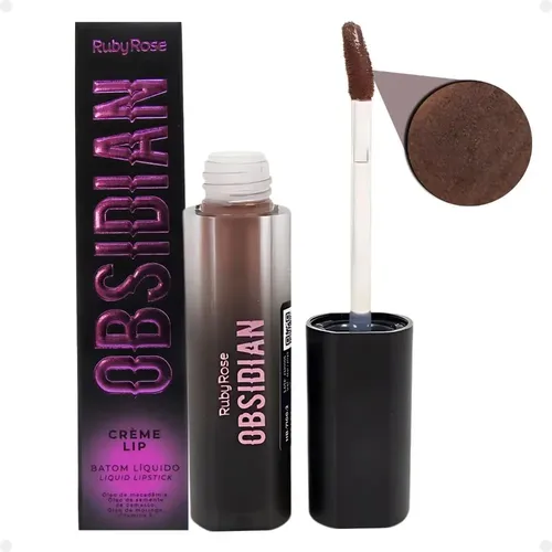 Lápiz labial líquido Ruby Rose Obsidian Creme Lip Ocl02 Hb-7100-2