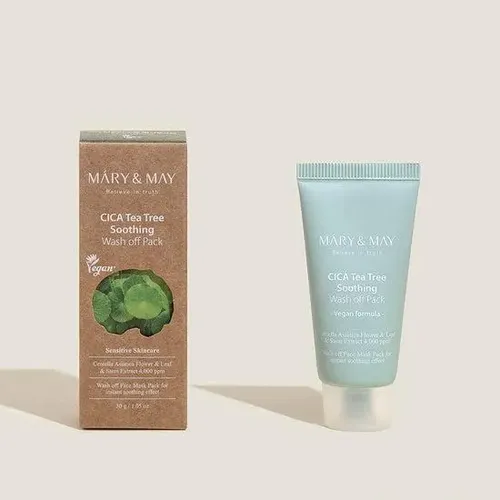 Mary&may Cica Tea Tree Soothing – Mascarilla Facial 30 G Tipo De Piel Todo Tipo De Piel