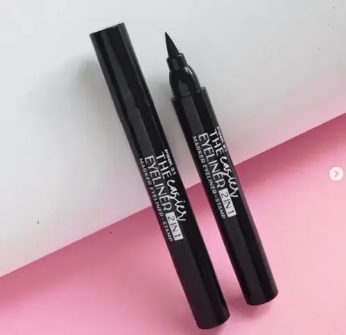 Delineador Ojos + Sello The Casier Eyeliner Pink21 Negro