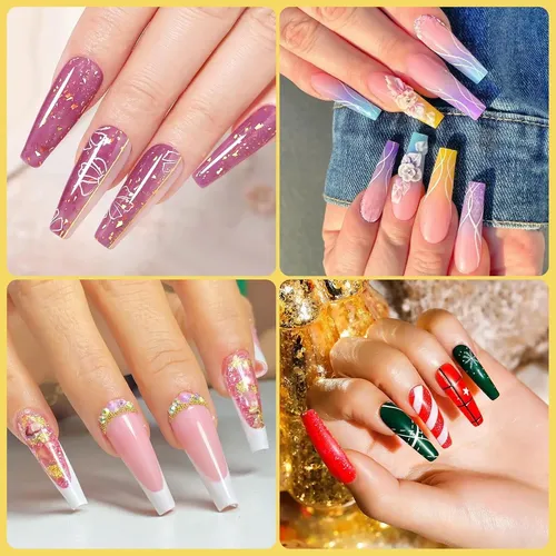Kit De Consejos De Uñas Acrílicas Yokilly 1000 Pcs Con