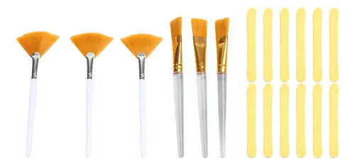 Conjunto De Pinceles Faciales Con Tazón Para Aplicar
