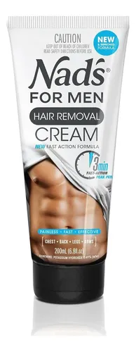 Crema Depilatoria Nad’s Para Hombres 200g Indolora Rápida