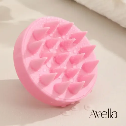 Masseador De Silicone Para Couro Cabeludo Esfoliante