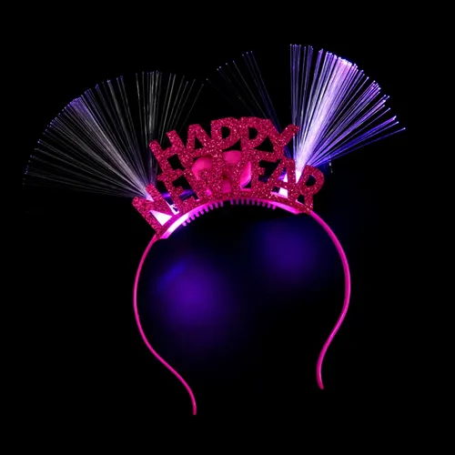Aro De Pelo Led De Fibra Óptica Para Mujer, Con Diseño De Fe