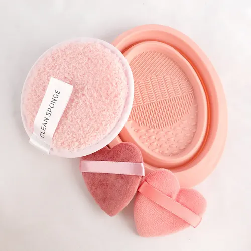 Brochas Maquillaje Profesional 46 Piezas + Esponjas + Estuch