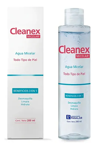 Cleanex Agua Micelar 3 En 1 X 200ml