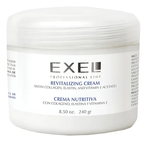 Crema Nutritiva Colageno Elastina Y Vitamina E Exel 240 G