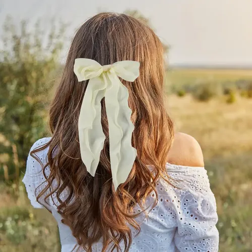 7 Faixas De Cabelo Com Laço, Scrunchies De Chiffon, .