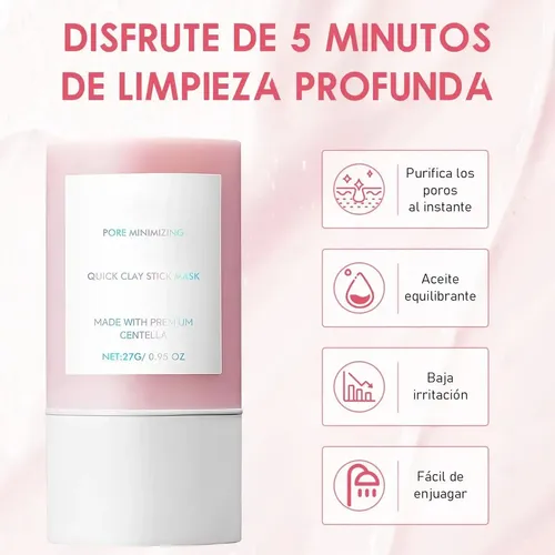 1 Mascarilla De Arcilla Poromizante De Acción Rápida, Zxc