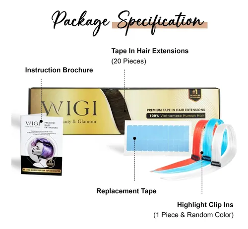 Cinta De Wigi Premium En Extensiones De Cabello Cabello 1