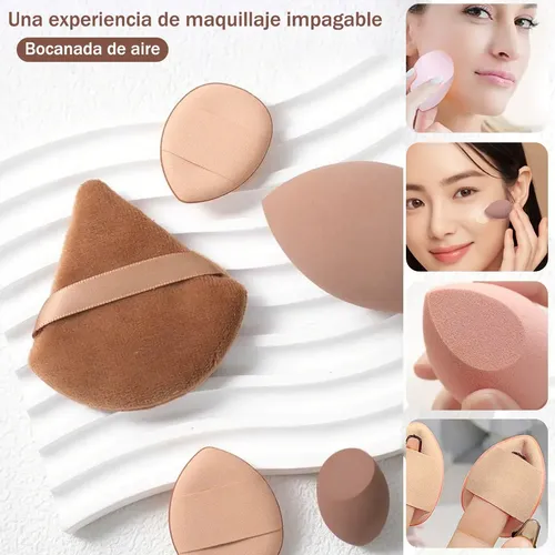 Esponjas De Maquillaje En Polvo 14 Piezas Beauty Blender Con