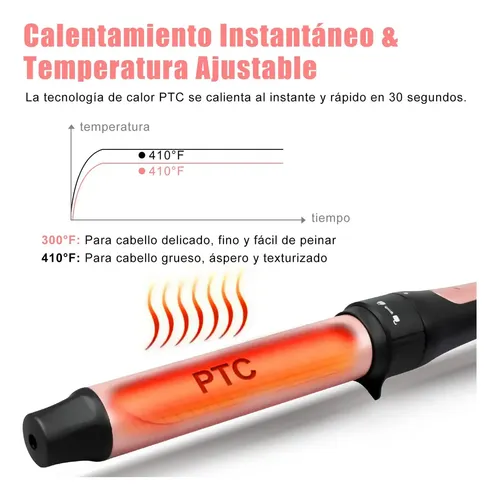 Rizador De Cerámica Para Cabello Multifunción 5 En 1