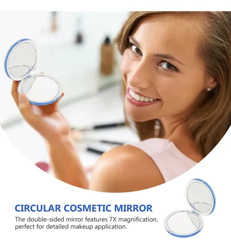 Espejo Compacto Plegable Con Aumento De 7x