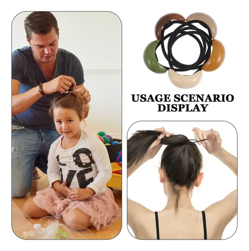 5 Pulseras De Pelo Ovaladas De Moda, Bandas Elásticas Geomét