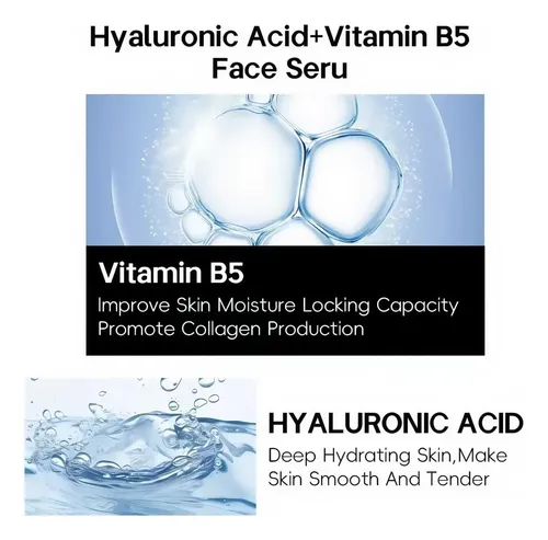 Sérum Hidratante Facial Con 2% De Ácido Hialurónico Y Vitami