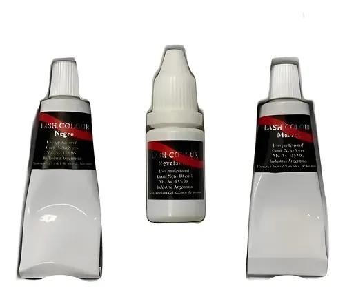 Kit Lash Color Tintura Pestañas Y Cejas