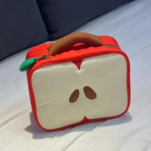 Bolsa De Maquillaje Creative Apple Portátil, Ligera Y De K