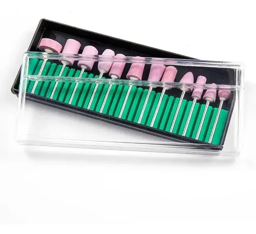 Kit De 12 Fresas Para Torno Pulidor Lima De Uñas Universal