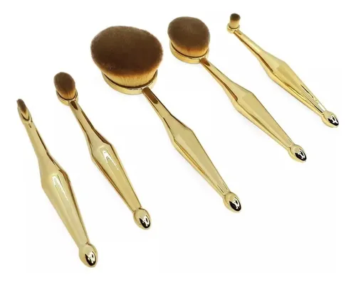 Maquillaje Profesional Set De 5 Brochas