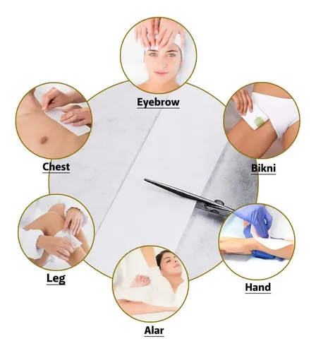 Waxkiss Beauty Bandas De Cera No Tejidas Para El Cuerpo Y La