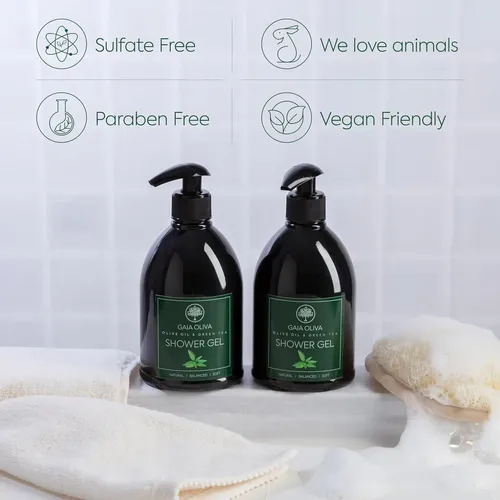 Gel De Ducha De Oliva Gaia Oliva Con Té Verde Y Coco