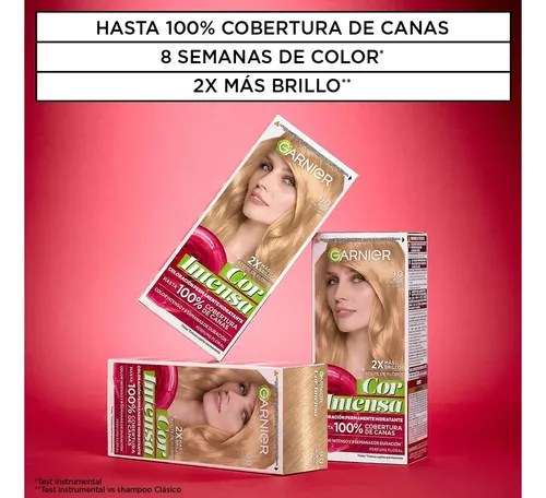 Kit Tintura Permanente Cor Intensa Tono 9.0 Rubio Muy Claro Garnier