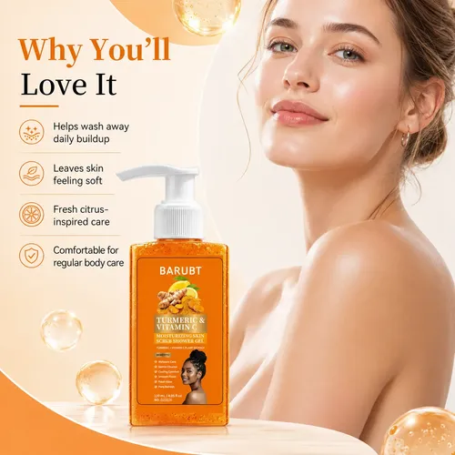 Gel De Ducha Barubt Cúrcuma Y Vitamina C 120ml