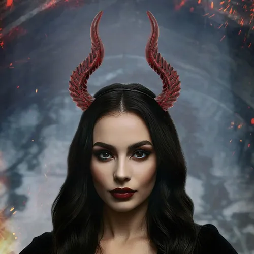 Diadema Con Forma De Diablo, Para Cosplay De Halloween, Desm