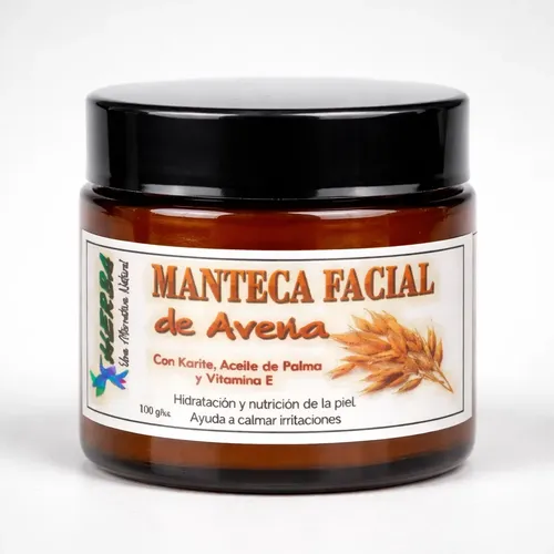 Manteca Facial De Avena 100gr. Pote De Vidrio