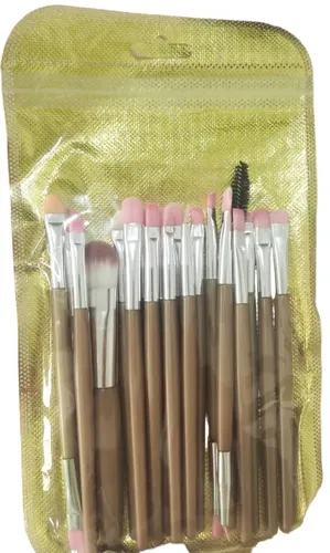 Set 20 Brochas Para Maquillaje De Rostro Y Ojos