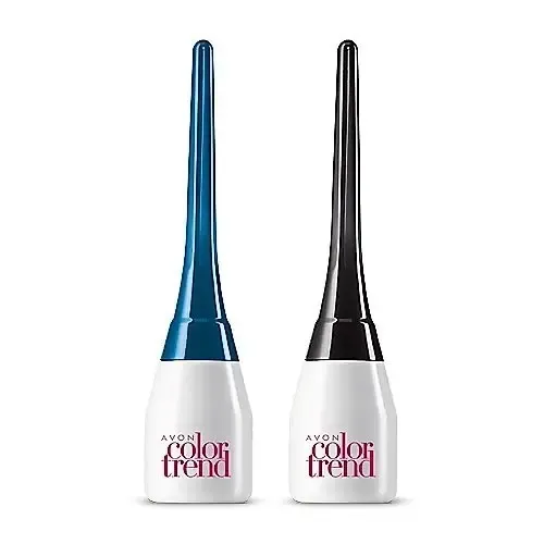 Delineador Líquido Azul Mate O Metalizado Color Trend Avon