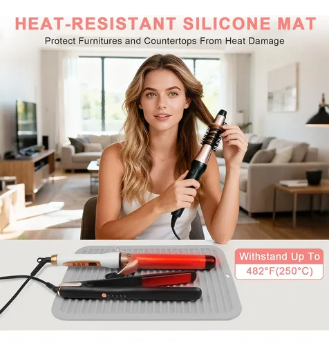 Alfombra De Silicona Resistente Al Calor Amijeal 36cm X 28