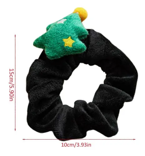 Diademas Elásticas De Felpa Para El Cabello Navideño Y Cruji