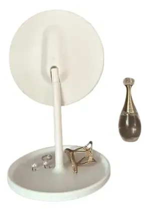 Espejo De Maquillaje Aro Led Regulable Recargable Y Portable