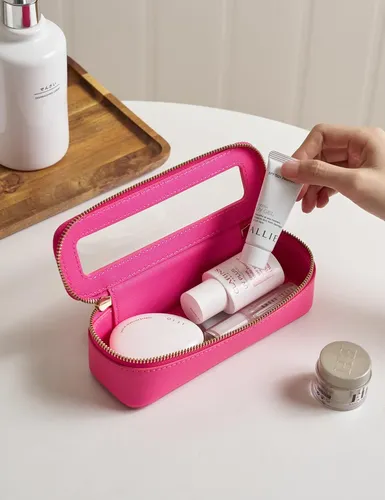 Bolsa De Maquillaje Transparente Para Viaje Y Cosméticos, [