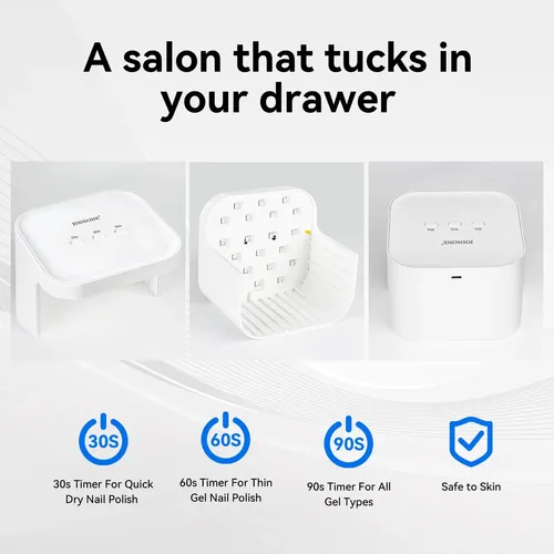 Lámpara Uv Led Profesional Blanca Grande Para Uñas Pie