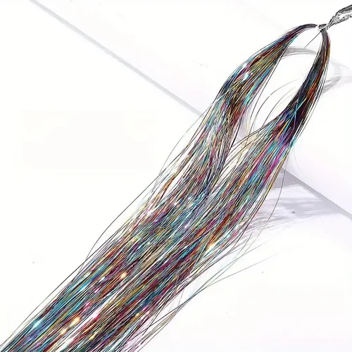 Oropel Extensiones De Cabello Brillantes Holográficas